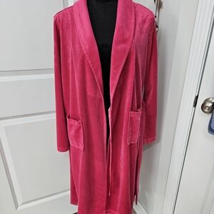 Ladies Soft Pink Midi Robe - S/M
